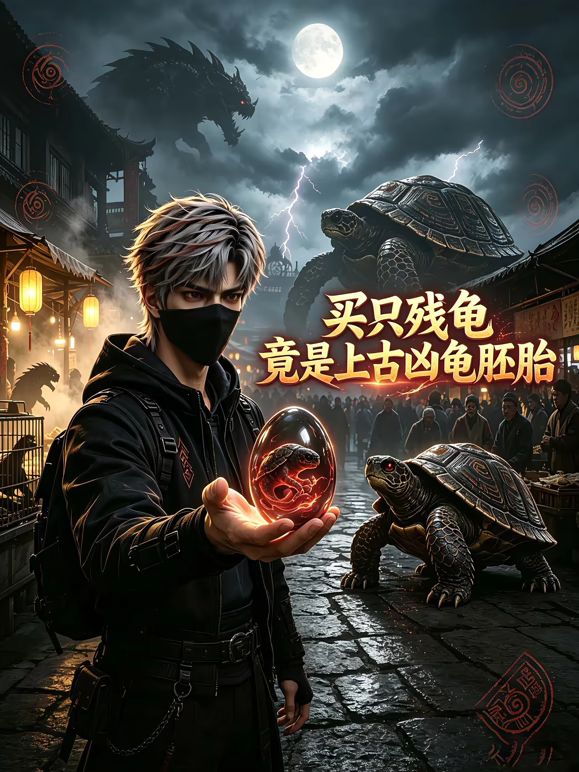 买只残龟竟是上古凶龟胚胎封面图